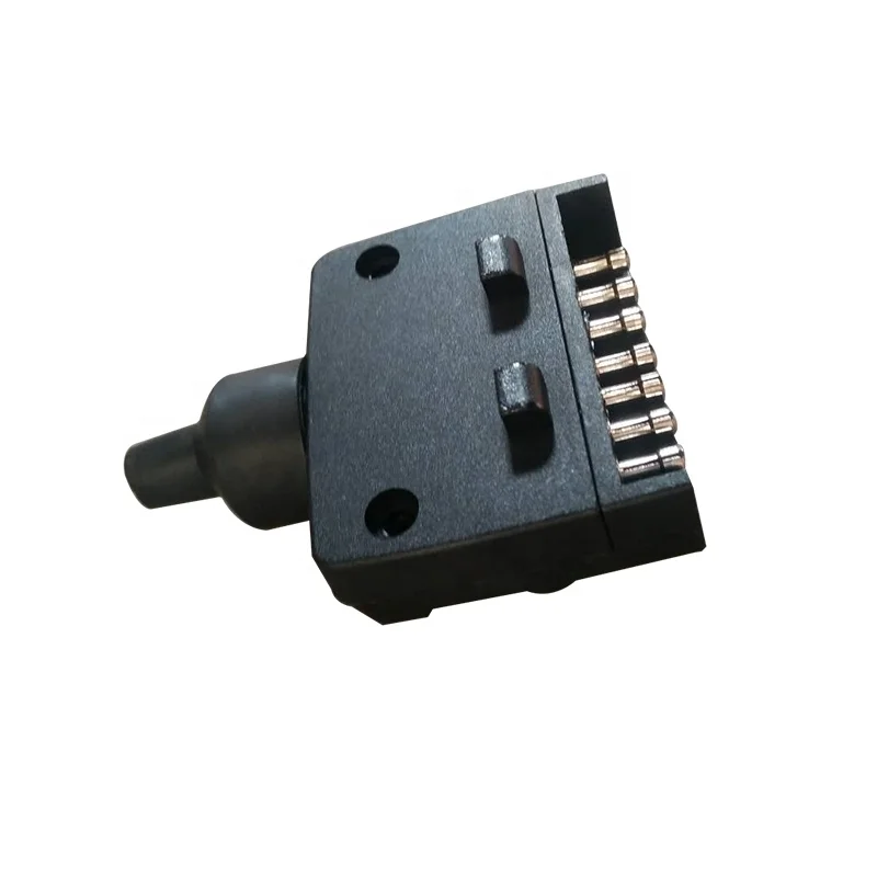 RVHOMELAND PBT/PA66 Connector Trailer Plug 7 Pin Flat