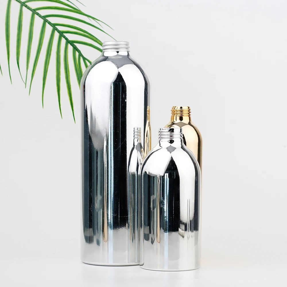 Beautiful design 5ml empty aluminum travel perfume atomizer shampoo conditioner refillable spray for bottles