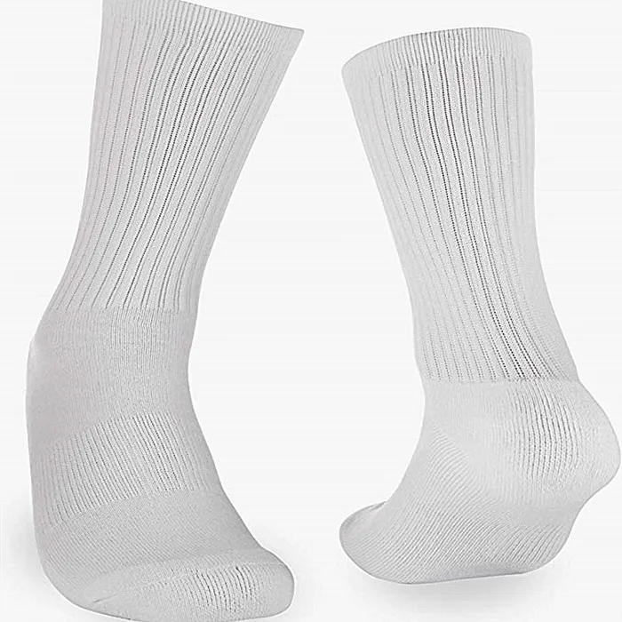 China Manufacturer Directory Wholesale Blank Crew Socks Sublimation, Custom Printed Crew Socks All White