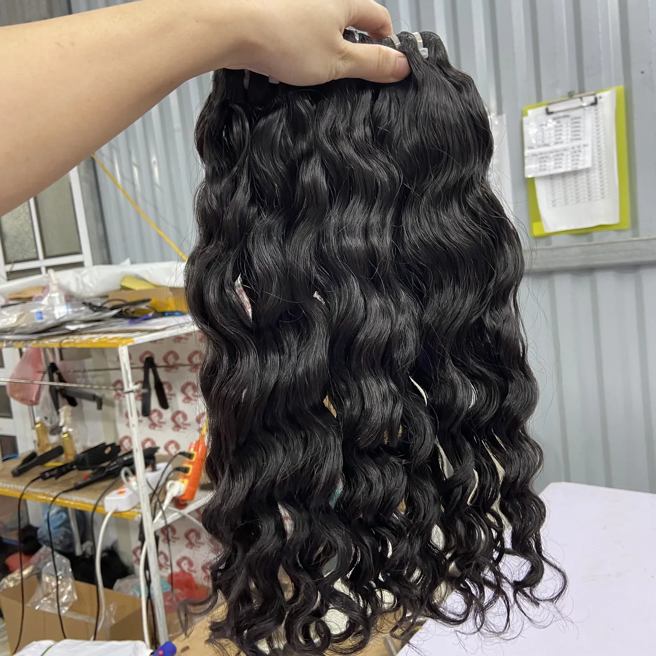 Wholesale Vietnamese Human Hair Weave Hair Water Wave Bundles With Closure Frontal No Any Split Ends Water Wave Hair Bundle
