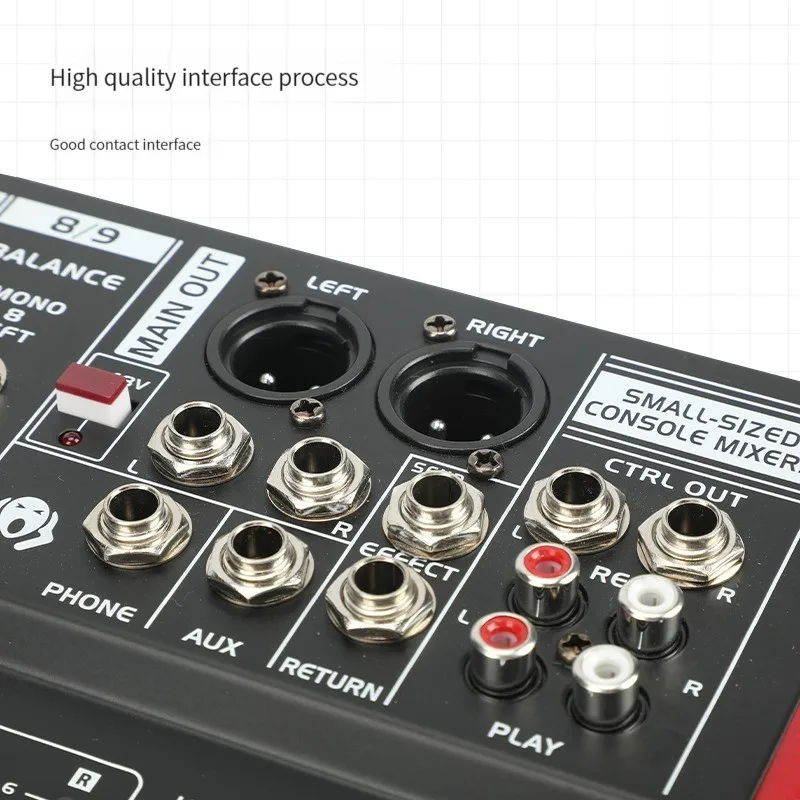 TEBO 6 channels audio mixer professional USB DJ mixing console blueteeht for perform
