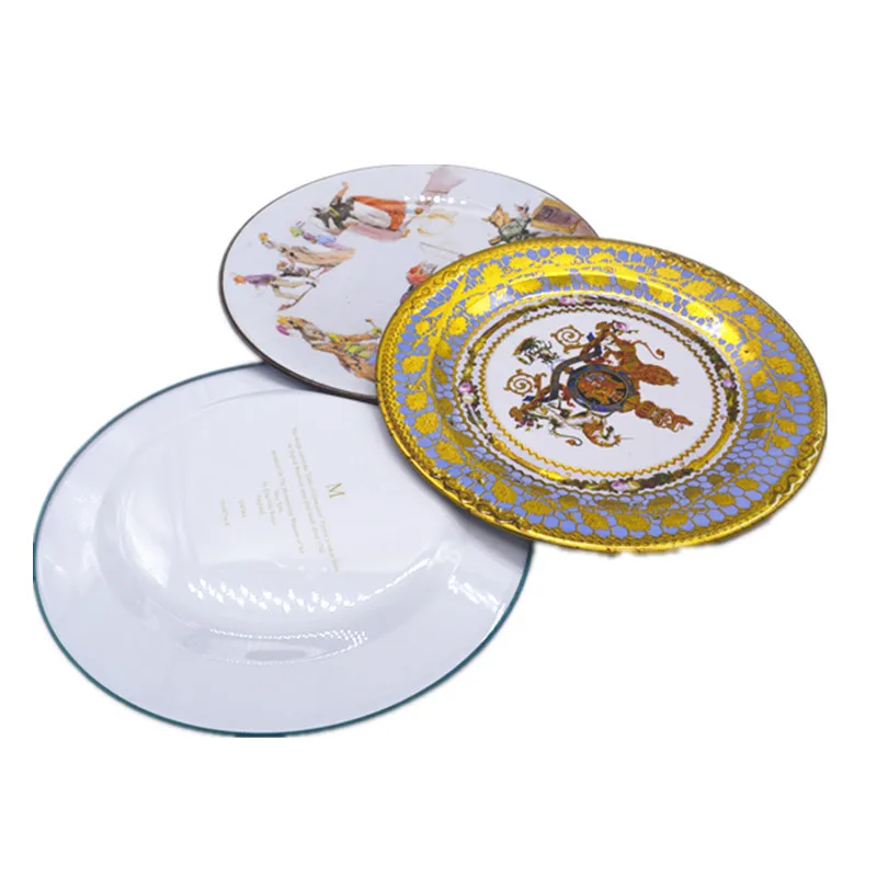 Factory direct china wholesale custom food safety metal round plate tin tea rolling cigarette service tin tray