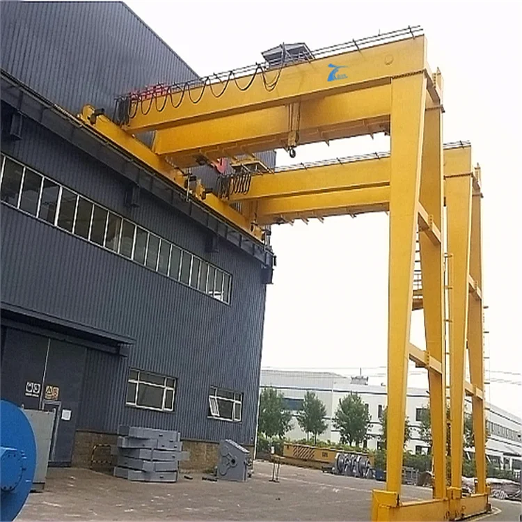 electric hoist lifting capacity 5ton 10ton 16ton double grider semi-portal crane gantry crane