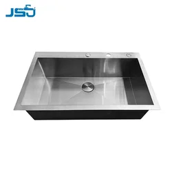 Customized Single Double Bowl 304 Stainless Steel Handmade Kitchen Sinks For Apartment Hotel