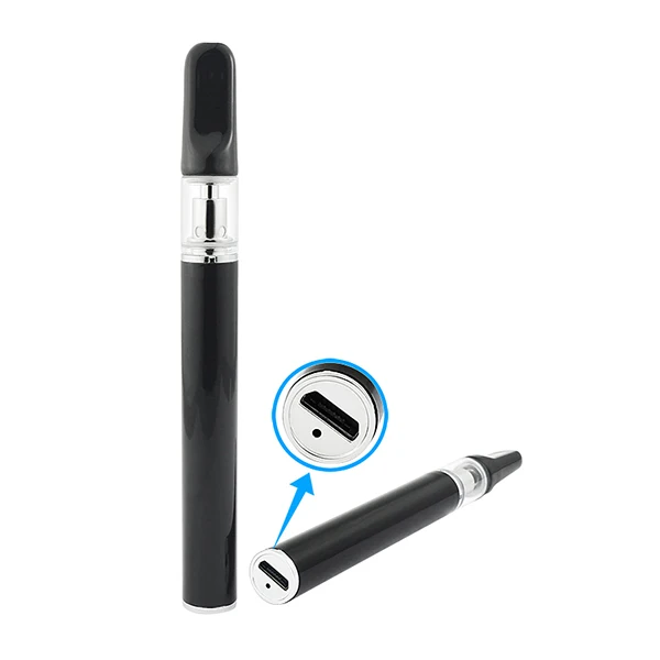 No Wick Thick Oil Disposable Oil Pen Slim Glass 0.3 .5ml Tank Ceramic Mouthpiece disposable vape pen