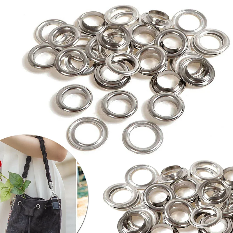 Factory Manufacturer High Quality Washer Round Screw Eyelet 5mm Custom Size Logo Shoe Hoodies Metal Eyelets For Clothing