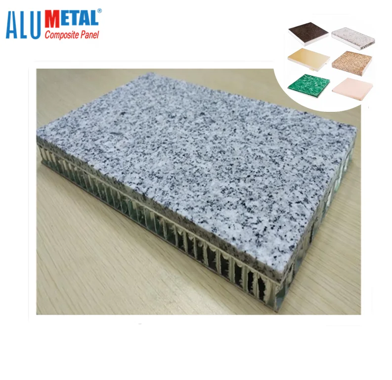 Alumetal Lightweight Granite Stone Aluminum Honeycomb Panels for Architecture Application