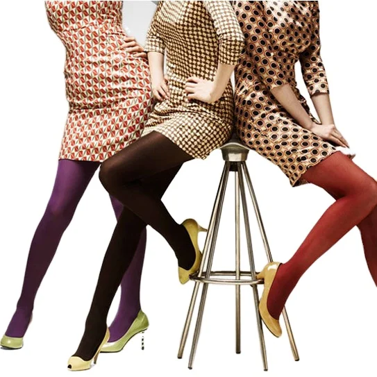 Girl fashionable 80D spring nylon tube pantyhose