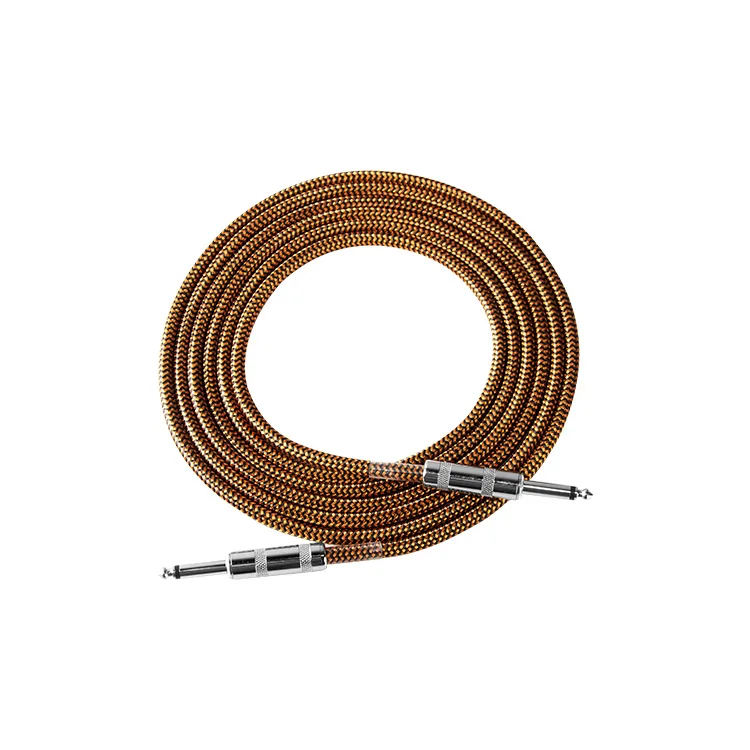 XC-BZ-ZT3 High Quality  Design Electrical Noise Reduction Effect Braided Straight Metal Head 3M/6M/10M Guitar Cable
