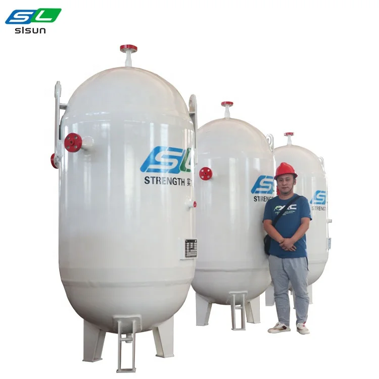 PED ASME GB стандартный бак для хранения газа высокого давления вертикальный 30 м3 1 5 МПа