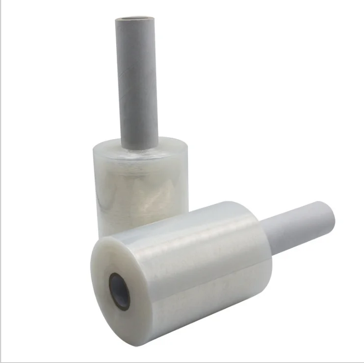 Free Sample Transparent White Ldpe 500Mm 450Mm 15 Micron 17 Micron 18 Inch 17Mic Jumbo Roll Pe Film Stretch