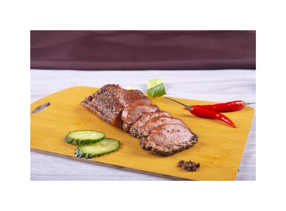 Factory Direct Wholesale Black Pepper Smoked Duck Meat Breast