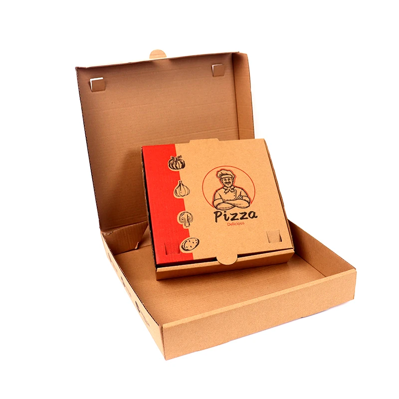 Corrugated pizza box supply carton delivery watermark boxes Customized size