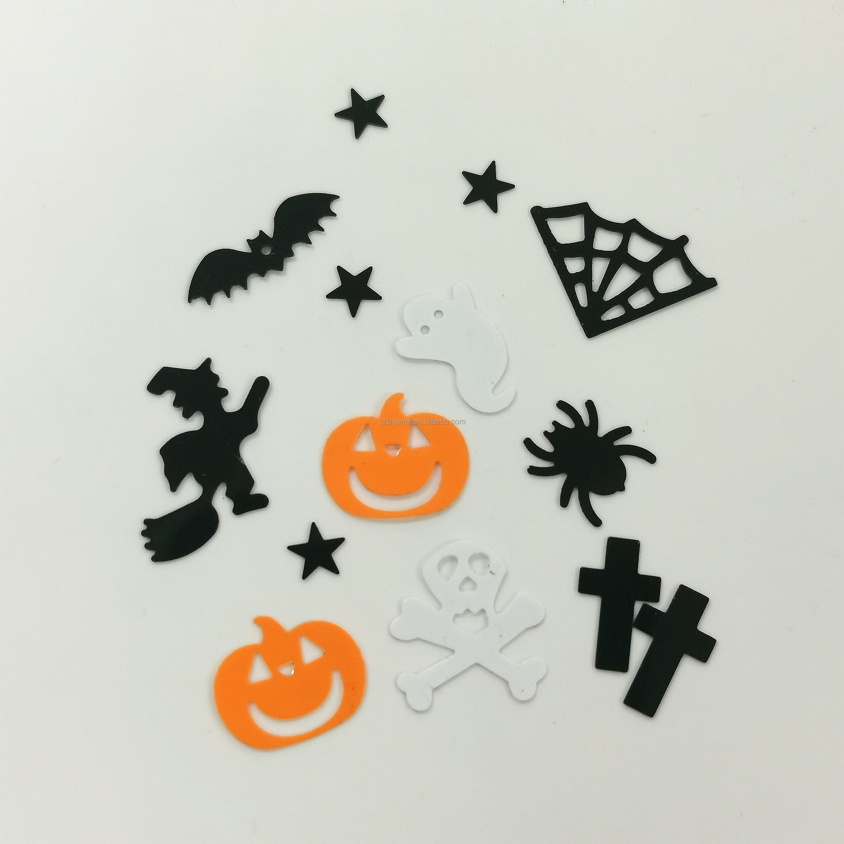 Wholesale bulk Halloween glitter Pumpkin spider shaped glitter holiday decorating party glitter paillette