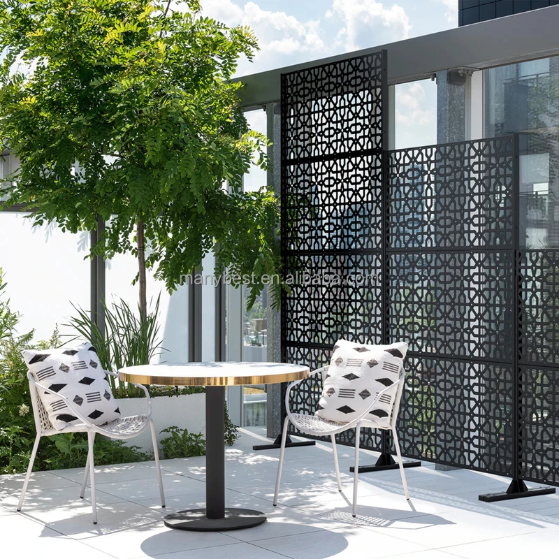 exterior interior use privacy carving aluminium privacy metal screen