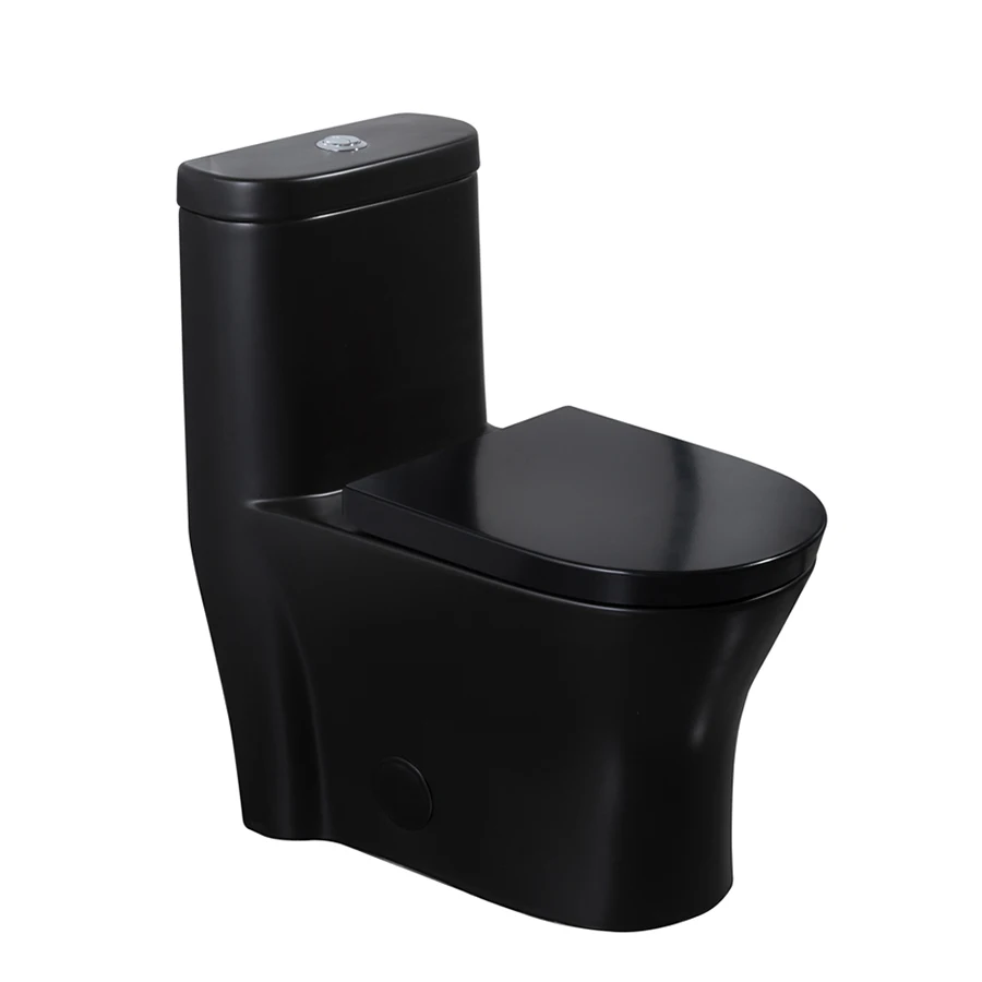Керамический унитаз OVS Cupc в стиле Северной Америки, черная двухканальная Современная удлиненная канадская сифоническая унитаза для ванной комнаты