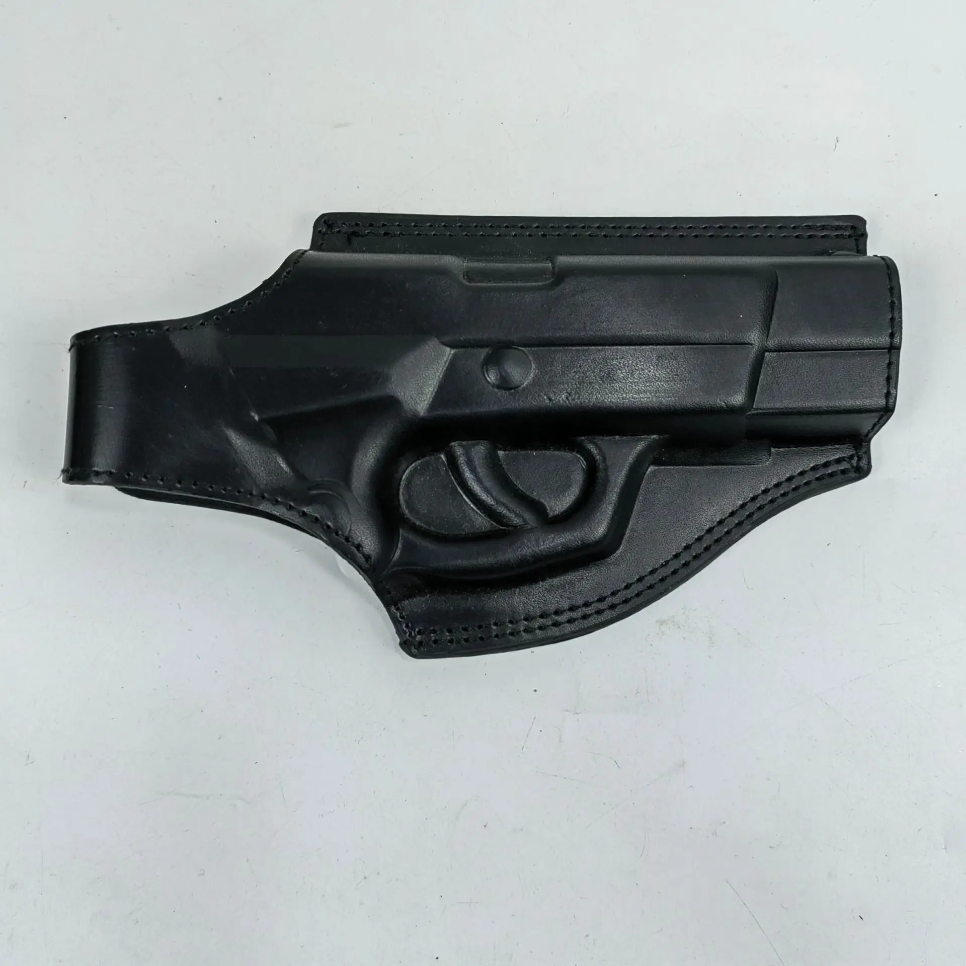 64/77/92 Round full holster Real cowhide plainclothes tactical duty waist press mold quick holster