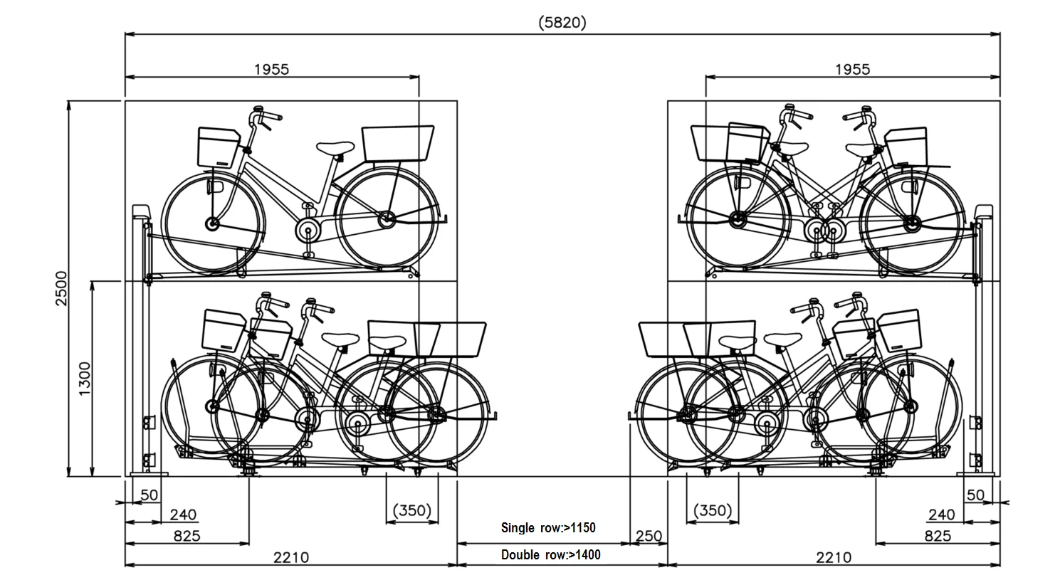 2021 Adjustable High Quality Bike Parking Near Me