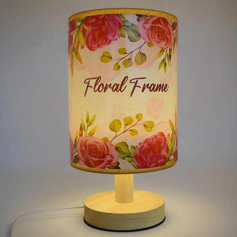 RubySub Custom LED Lamp Wood Digital Sublimation Photo Frame Blanks For Lovers Night Lamp