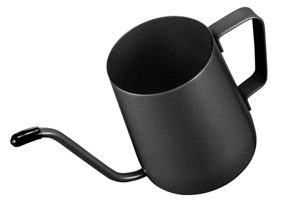 350ml Anti-scalding  Black Coating Thermos Arabic Tea Pot Gooseneck Coffee Pour Over Kettle