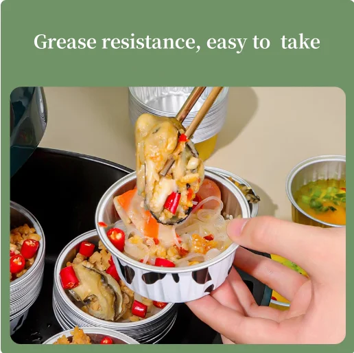 Competitive Price Custom Baking Food Packaging 4oz Foil Containers 125ml Disposable Aluminum Cup with Lids