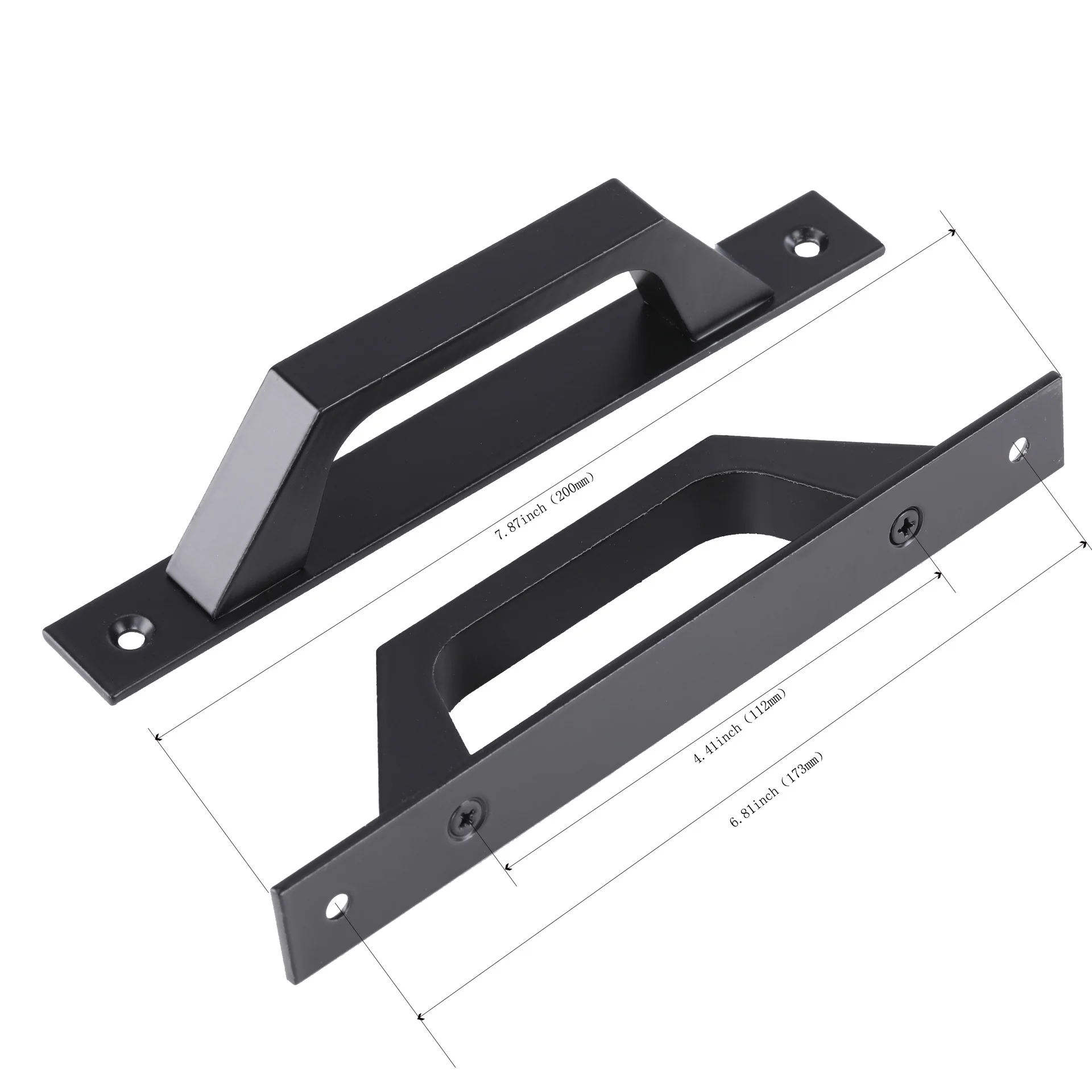 Easy Installation Barn Door Handle Move Wooden Door Die Cast Handle Push and Pull Move Door Cabinet Handle