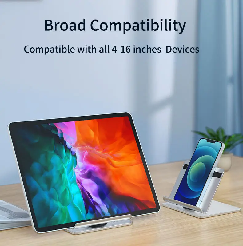 High Quality Adjustable Tablet PC Stands Holder Desktop Aluminum Tablet Dock Cradle Compatible with iPad.jpg