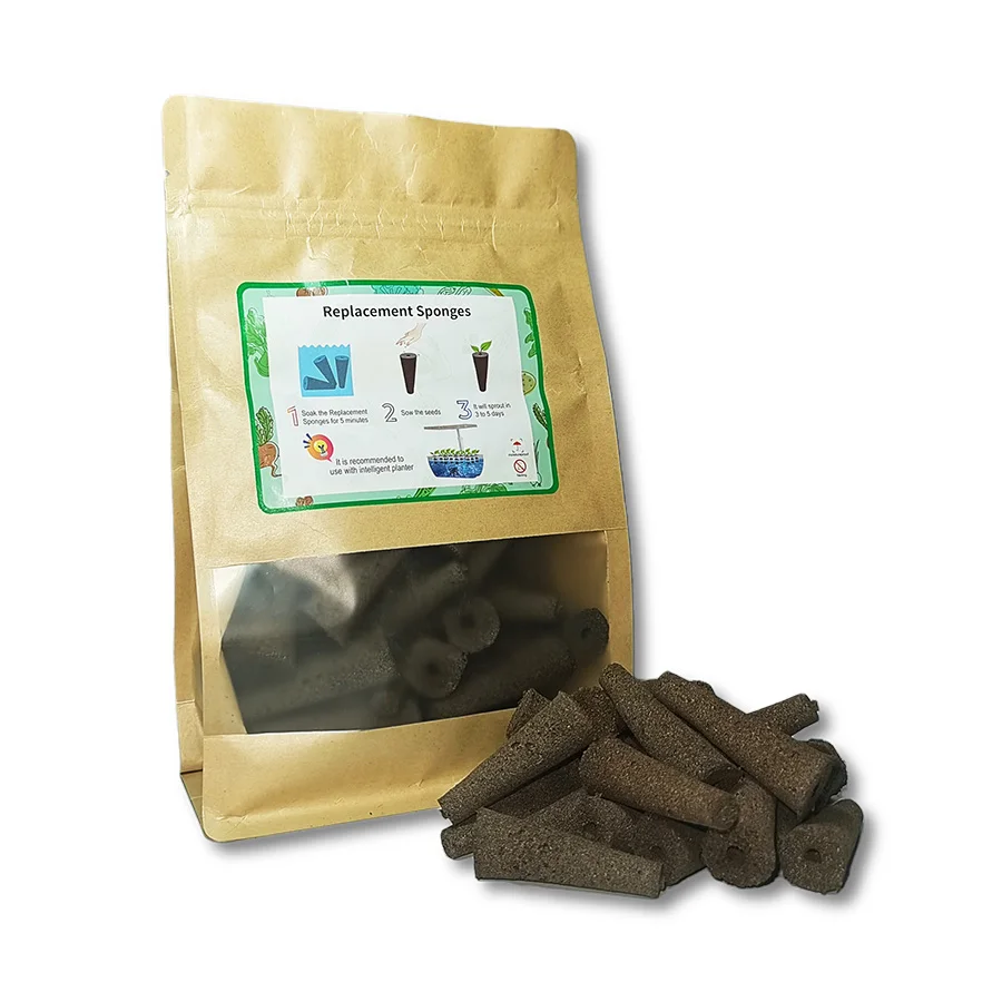 50 Pcs Garden Planting Hydroponic Seeding Grow Sponge Block Seed Germination Raising Indoor Smart Starter Plugs