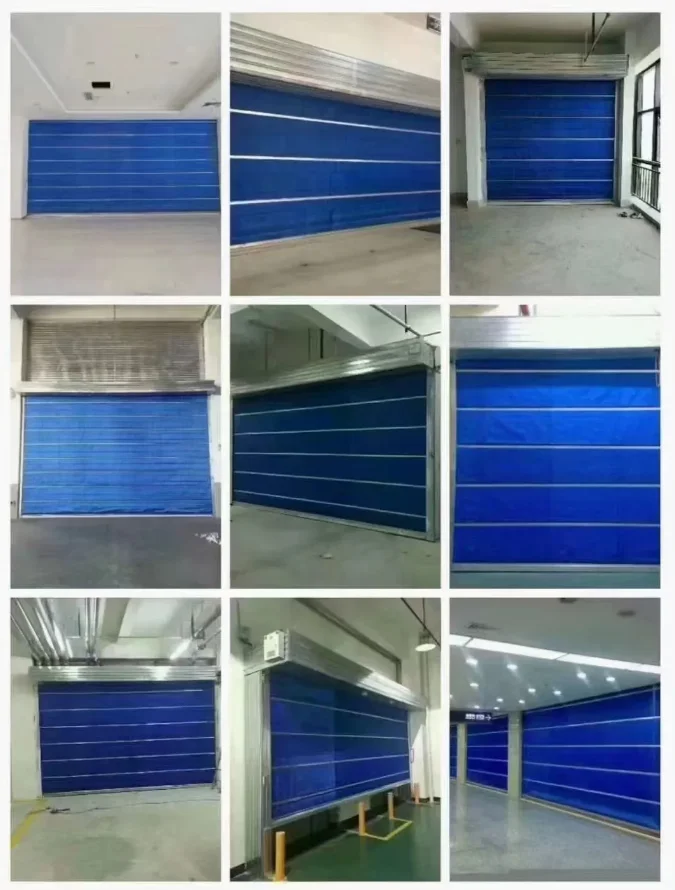 The factory quickly shipped new fireproof materials of voltage controllable new inorganic cloth fire rolling shutter door