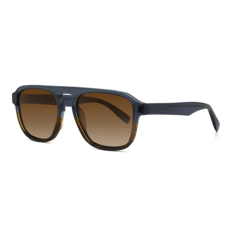 
Fashion Square Acetate Polarized Sunglasses For Men 