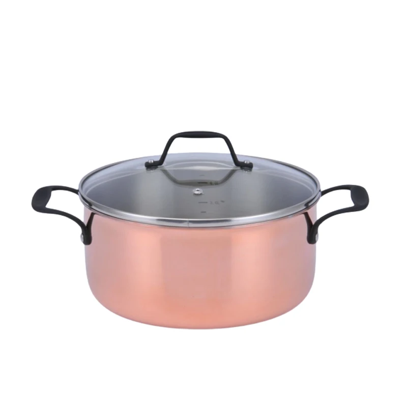 2.0-3.0mm Triply Copper Stainless Steel Cookware Set Dutch Oven Casserole Induction Available