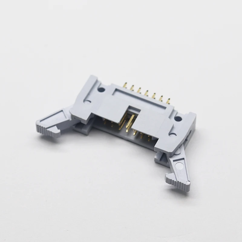 straight 2.54mm spacing height 27.5mm shrouded Ejector header for PCB board latched bo 2.54mm pitch ejector header connector