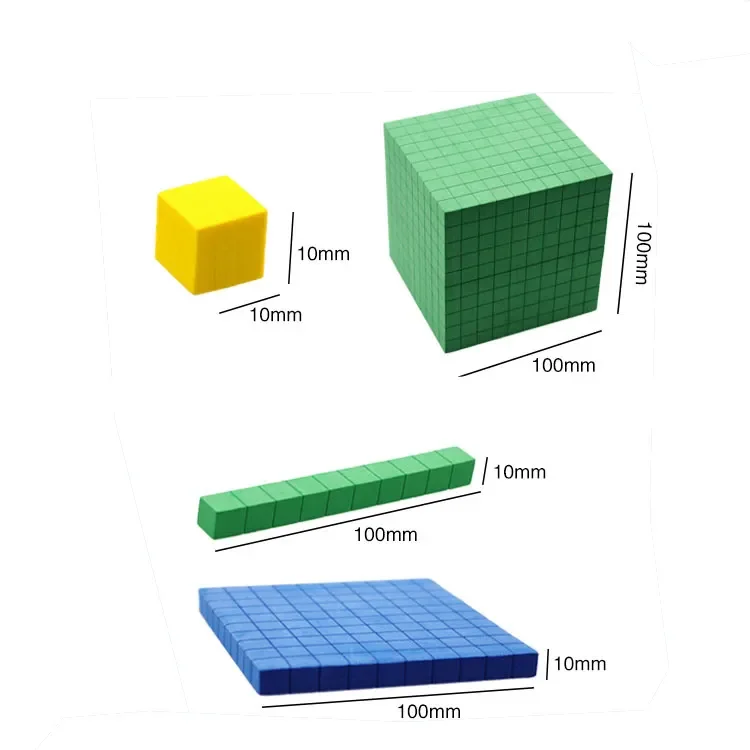 Ten Blocks - Place Value Blocks - Math Manipulatives K-3 for Elementary Classroom  Number Blocks