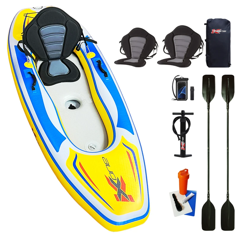 Zebec Kxone Inflatable Kayak Foldable Fishingt Custom PVC slider kayaks with all accessories