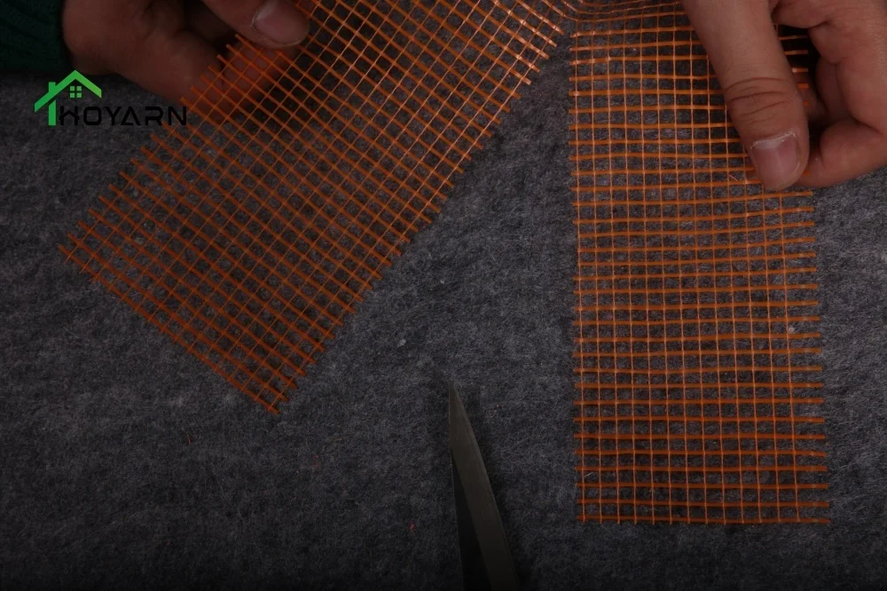 plain weave fiberglass mesh cloth 4*4 5*5mm fiberglass mesh  orange glass fiber mesh