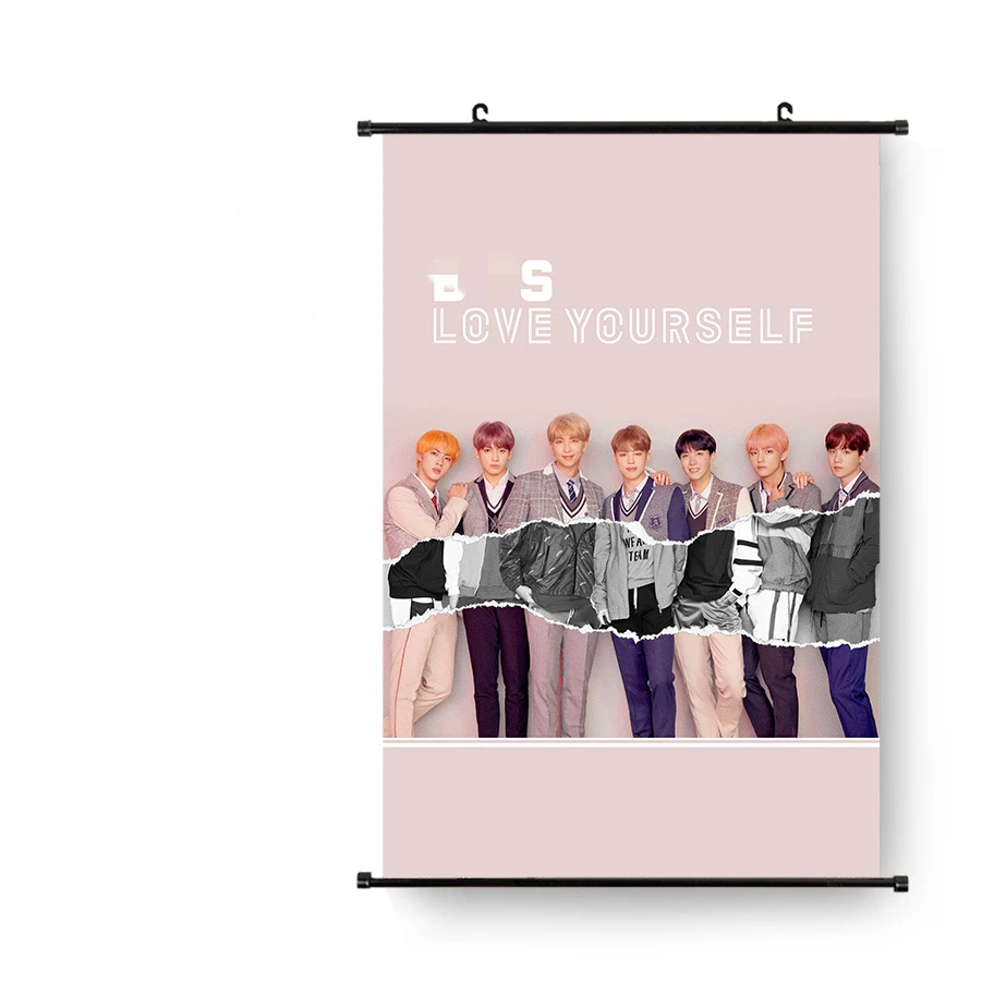 Bangtan Boys оптовая продажа KPOP Idol товар 3-го альбома Love Yourself концепция фото гобелен тканевый постер Висячие