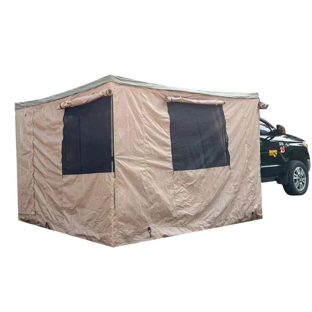 China Wholesale Waterproof Car Awning Tent Foxwing 270 Degree Large Free Standing Awning Extended With Side Wall