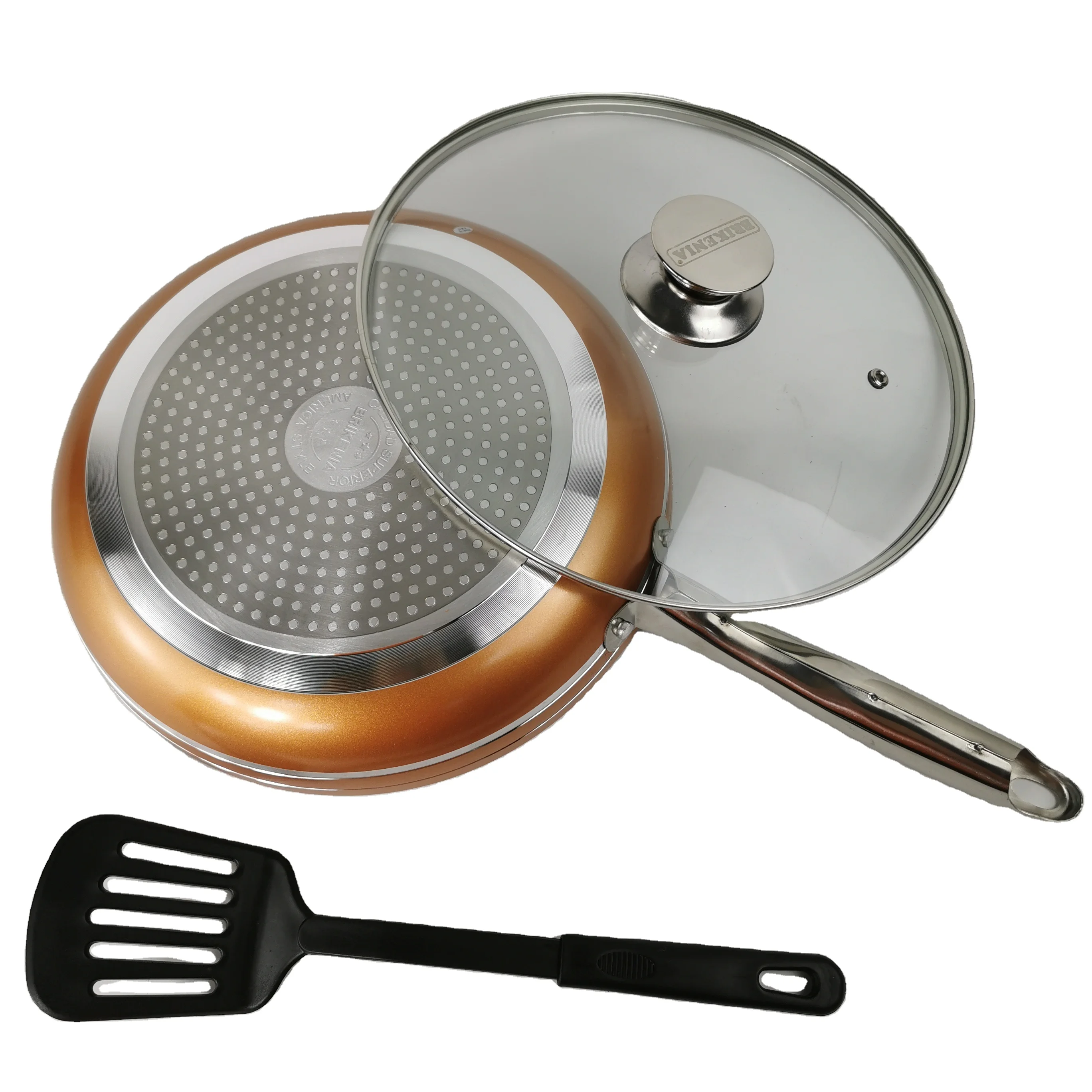 Non-stick wok healthy light oil flat-bottomed cooking pot