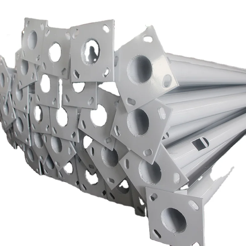 Hot Dip Galvanized Solar Street Light Pole Q235 Steel 6m 7m 9m 10m 12m Lighting and Circuitry Design,auto CAD Layout Aluminum