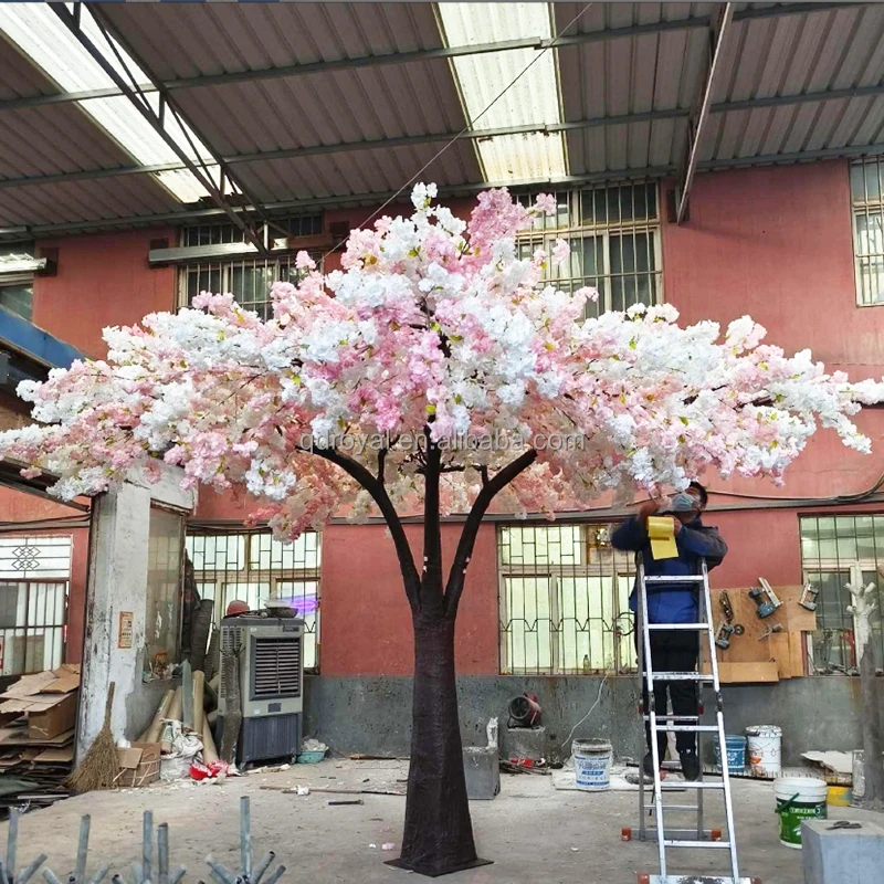 Realistic Faux Cherry Blossom Tree Green Sakura Artificial Tree Wedding Cherry Blossom Tree For Hotel Decoration