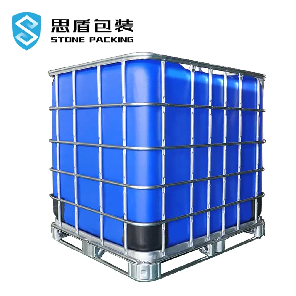  1000L IBC HDPE Химический бак сделанные по европейским стандартам с металлической рамкой 1 тонна подъемник пластиковая бочка контейнер для хранения