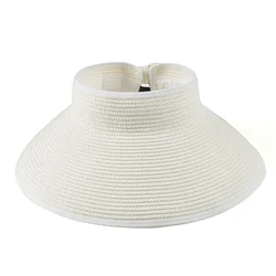 multi-color available empty top foldable sun hats fashion wide brim sun visor hat