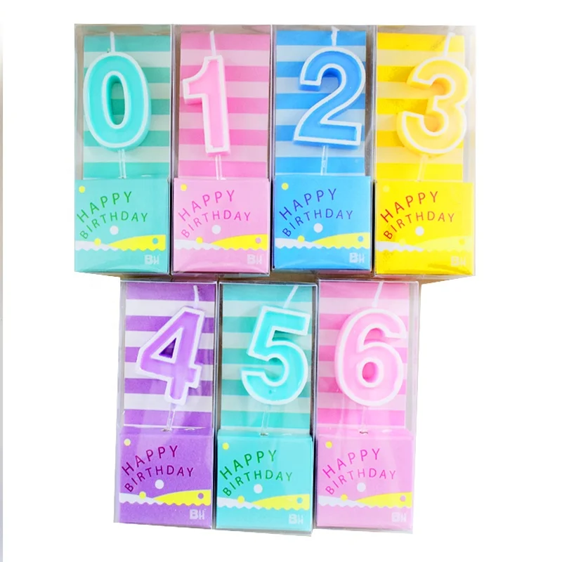 macaroon number candle