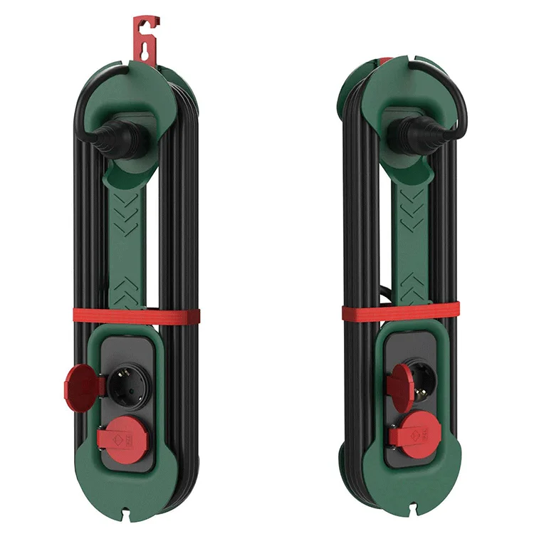 German/French/Denmark Version 2 Way IP44 Extension Cord Organizer Socket Waterproof Outdoor Socket with H07RN-F Cable