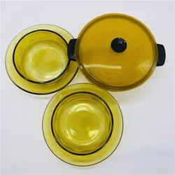 factory outletFactory  price Hot sale 5-piece set of glass bowls and plates Salad fruit glass bowl  Kitchen glass tableware