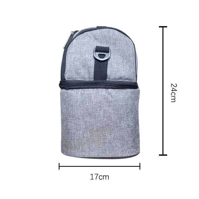 Fitness Food Safe Insulated Zippered Thermal Cooler Lunch Bag Portable Cationic Waterproof Insulation Lunch Box Bag