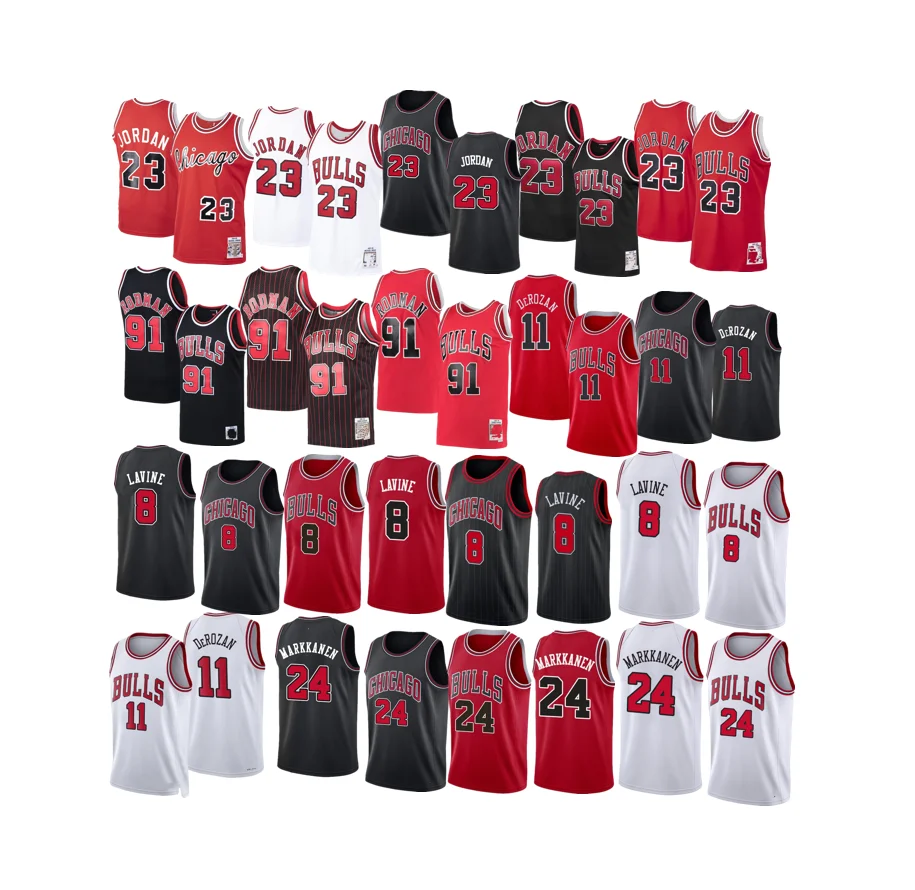 Newest Wholesale China Custom High Quality diamond logo Embroidered Chicago City Bulls 23 Michael Jordan Basketball Jersey