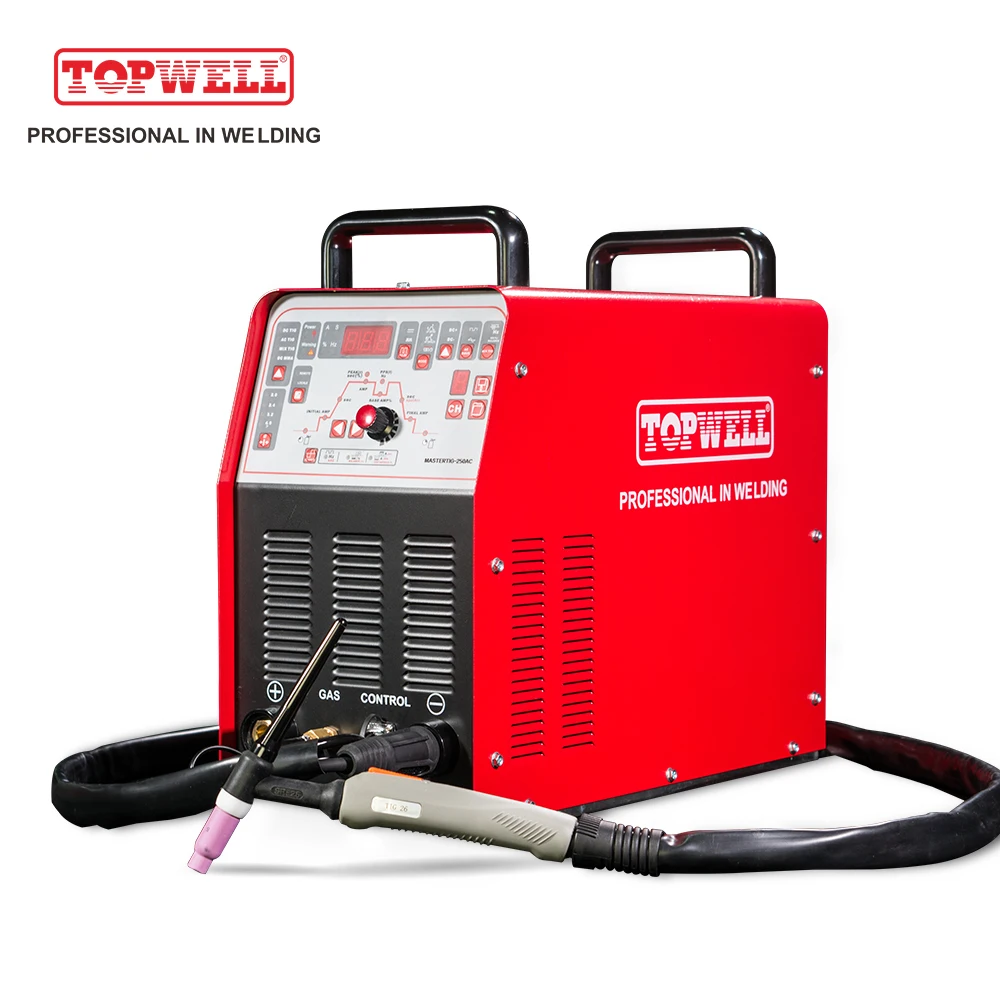 TOPWELL 2019 инвертор tig ac dc сварочный аппарат для сварки алюминиевых mastertig-250AC