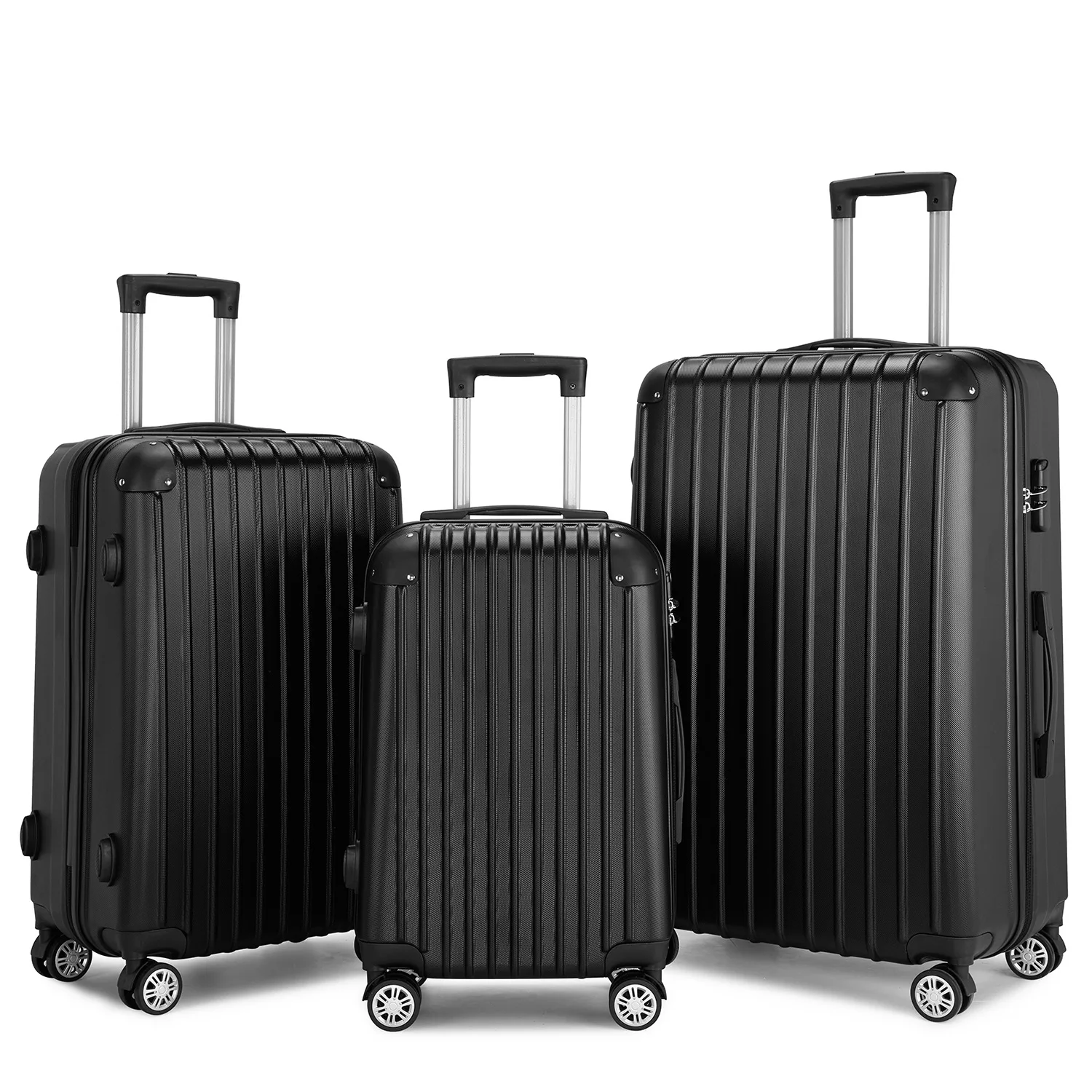 Твердая оболочка Hardside Abs 16202428 напечатанный чемодан чехол для костюма комплект багажа 3 шт. коробки путешествий