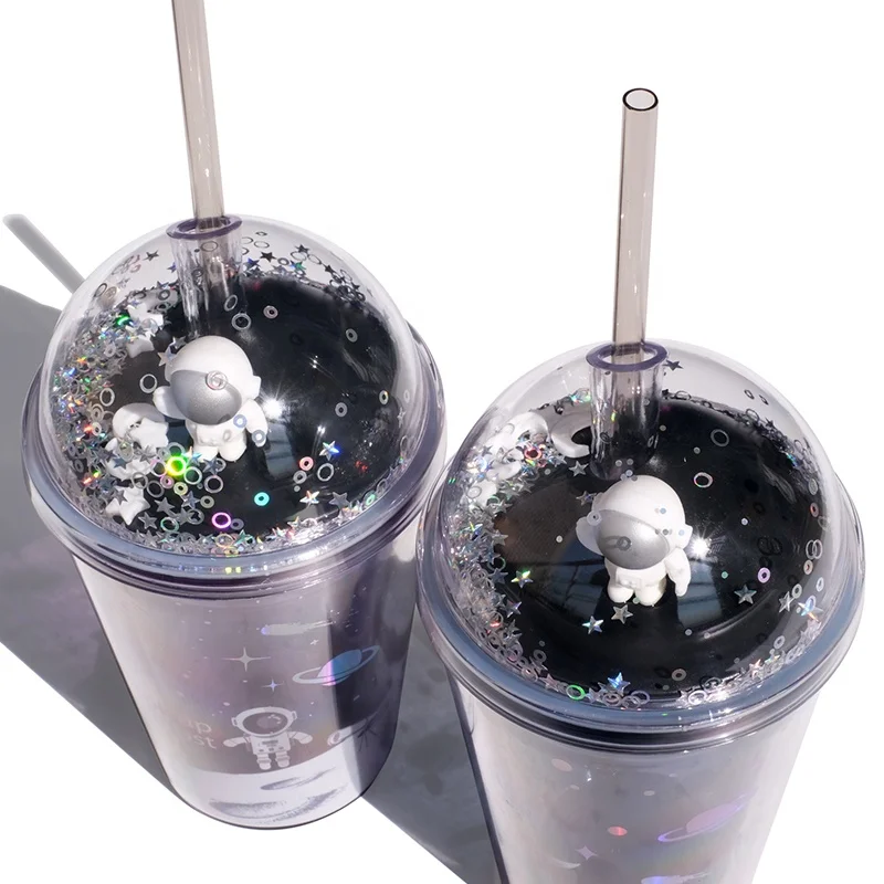 
Girlwill Insulated Double Wall Plastic Cups With Lids And Straws Mugs Custom Logo Supports Sublimation & Silkscreen PS Tumbler 